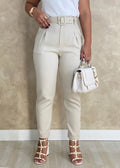 Calça Alfaiataria Modelo Skinny Acompanha o Cinto