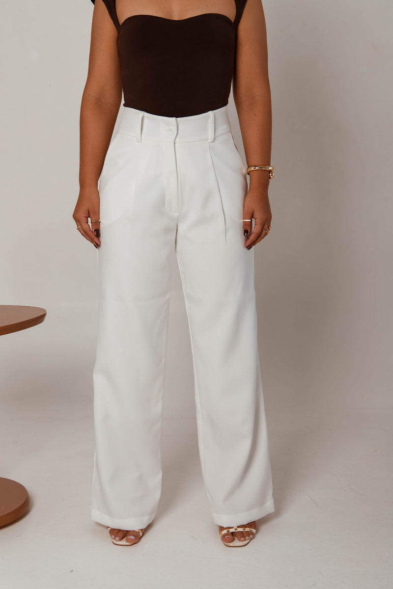 Calça Wideleg Marrom