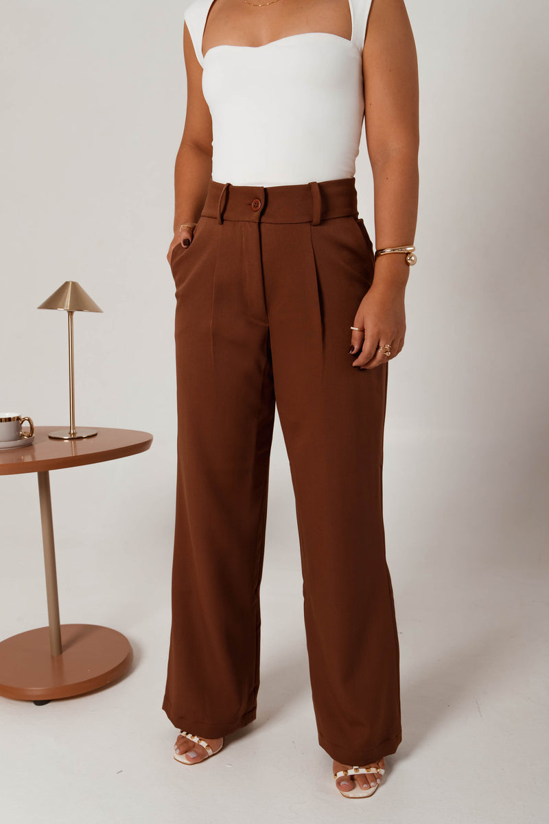 Calça Alfaiataria Feminina Wideleg Conjunto