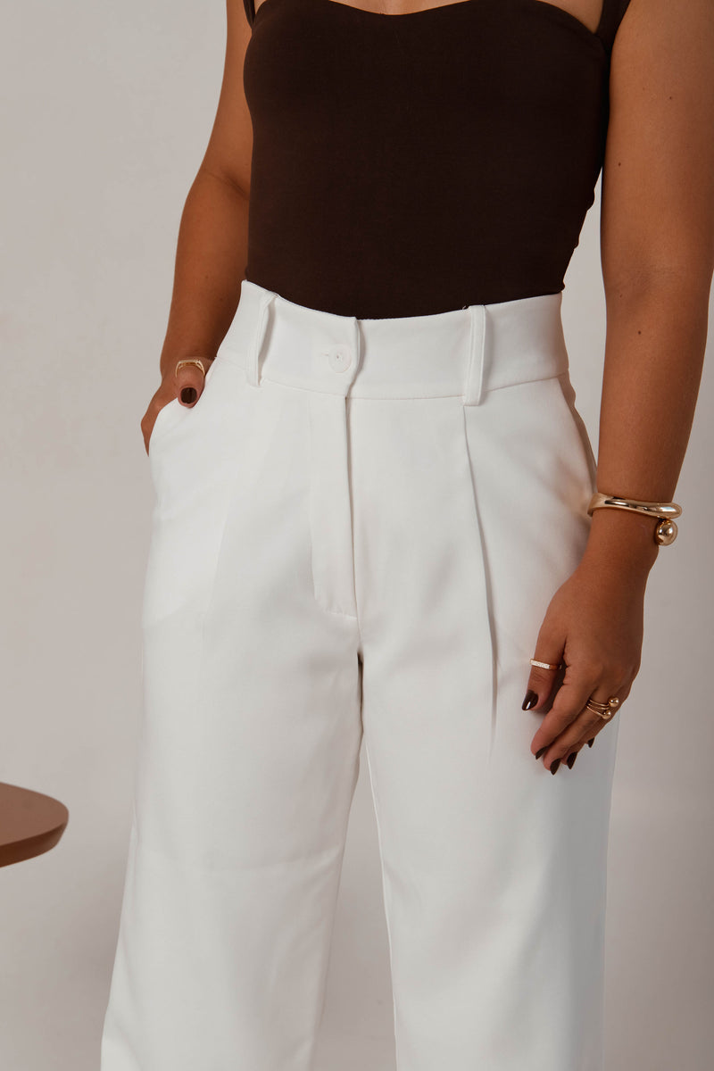 Calça Wideleg Marrom