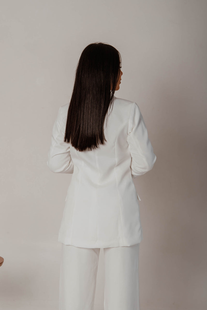 Blazer Feminino Modelo Maxi Premium - gola tradicional