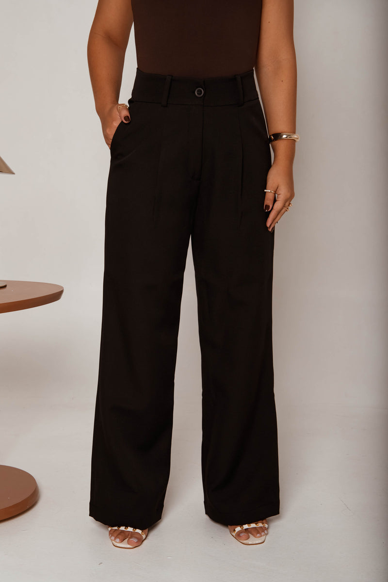 Calça Alfaiataria Feminina Wideleg Conjunto